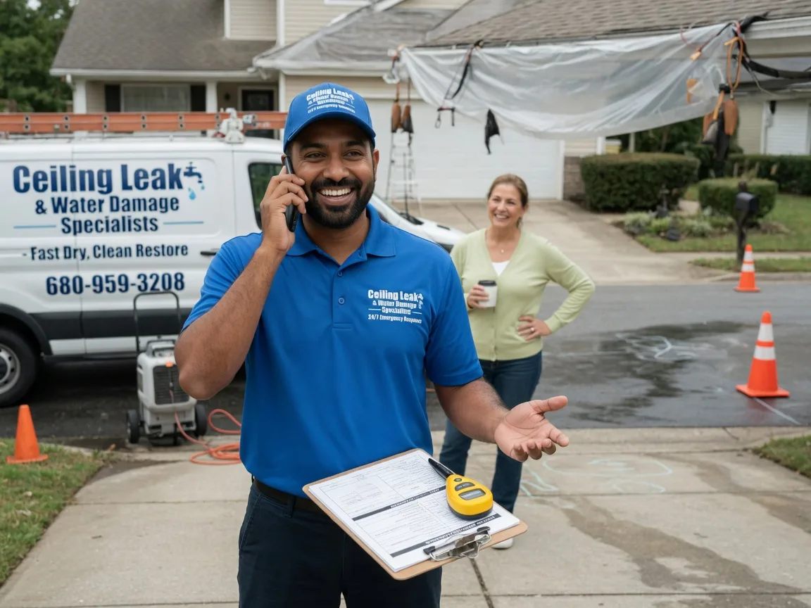 Ceiling Leak Cleanup Sweetser, IN FAQs